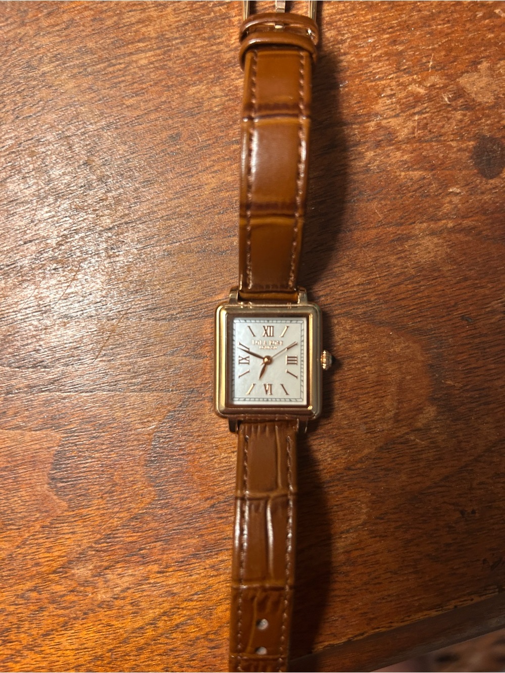 Lola Rose Mother of Pearl and Leather Watch - Picture 3 of 8